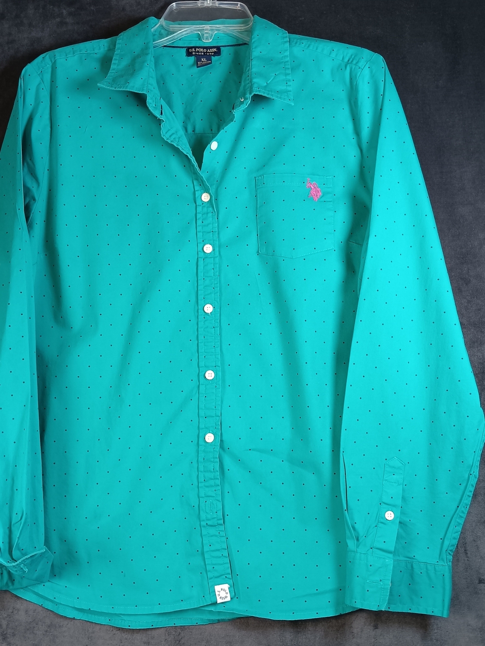 U.S. Polo Assn. Women’s Teal Button-Down Shirt